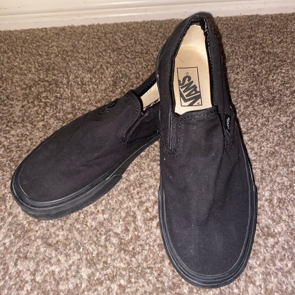 Vans Men's Classic Black Slip-On Sneakers